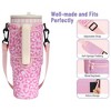 BABYYER Water Bottle Carrier Bag with Phone Pocket, Adjustable Shoulder and Handheld Strap for 40 oz Tumbler - 4 of 4