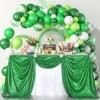 Wikineon Christmas Green Sparkle Tablecloth 8.5ft Sequin Table Cloth Shimmer Fabric for Bridal Decorative St. Patrick's Day Buffet Parties,60x102inch - 2 of 4