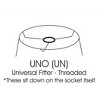 Vynxaria Lampshades: White Slant Shallow Drum Shade 7"x12"x8" with Uno Fitter - 3 of 4