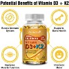 Mulittea 10000 IU Vitamin D3 K2, Support Bone & Joint Health, Increase Immunity, 120 Softgels - 2 of 4