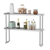 COZONY Stainless Steel Work Table with Overshelves, Heavy Duty Prep Table Kitchen Countertop with Adjustable Storage - 3 of 4