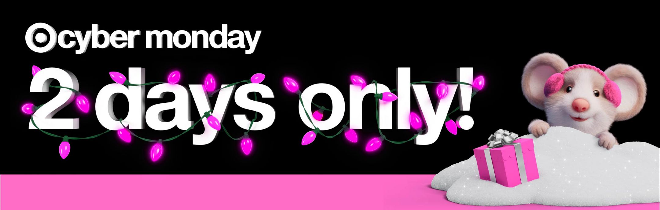 Target cyber monday
2 days only!