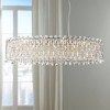 Possini Euro Design Alyssa Chrome Oval Island Chandelier 36 1/2" Wide Modern Crystal 11-Light LED Fixture for Dining Room House Foyer Kitchen Island - 2 of 4