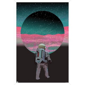 Trends International Abstract Astronaut Framed Wall Poster Prints - 1 of 4