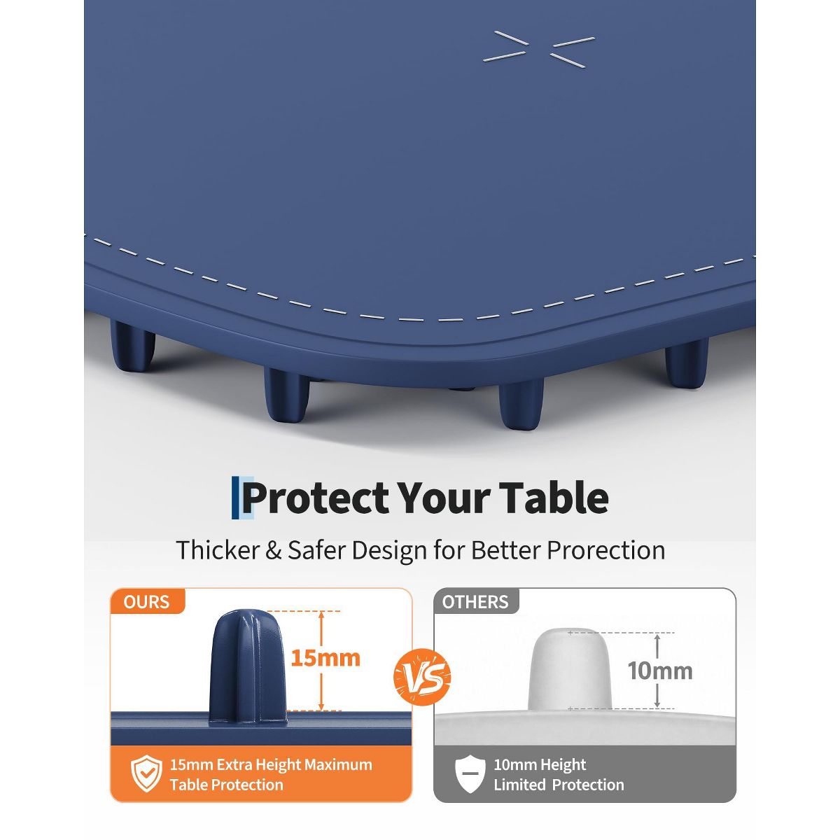 Garvee 36"x16" Large Silicone Food Warming Mat – 500W, 8 Temps, 6H Timer, Child Lock, Auto Shut-Off – Electric Warmer for Kitchen, Buffet, Parties - thumbnail 7