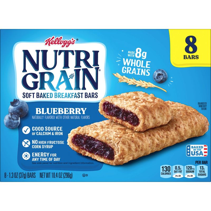 Nutri-Grain Blueberry Soft Baked Breakfast Bars - 8ct/10.4oz, 5 of 9