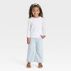 OshKosh B'gosh Toddler Girls' Peter Pan Collar Long Sleeve Shirt - White - 3 of 3
