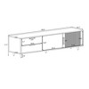 NicBex TV Stand for TVs up to 75 Inches,Entertainment Center with 2 Drawers and 2 Cabinets for Living Room,Bedroom,White - 3 of 4