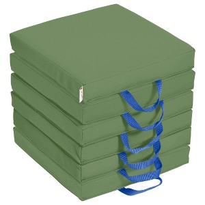 ECR4Kids SoftZone Floor Cushions, Square, 6-Piece - 1 of 4