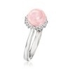 Ross-Simons 7-7.5mm Pink Cultured Pearl Ring With Diamonds in Sterling Silver Size 5 - 3 of 4