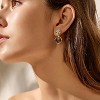 Gold Chunky Dangle Drop Stud Earrings - Vintage Statement Jacket Earrings, Hypoallergenic Jewelry Gift - 2 of 4