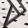 MAYEERTY Coffee Table Rock Slab Natural Marble Pattern Black Metal Legs - 4 of 4