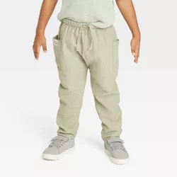 Grayson Collective Toddler Gauze Jogger Pants - Sage Green 4T