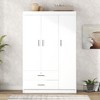NicBex 68.20"H Armoire Wardrobe Closet Storage Cabinet with 3 Doors & Shelves & 2 Drawers for Bedroom - 2 of 4