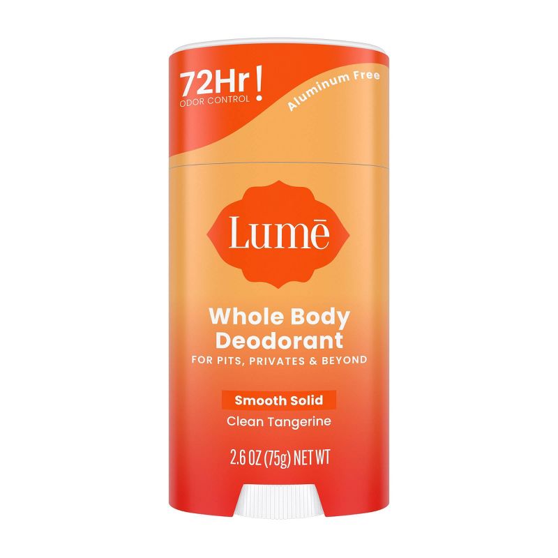 Lume Whole Body Women&#39;s Deodorant - Smooth Solid Stick - Aluminum Free  - Clean Tangerine Scent - 2.6oz, 1 of 15