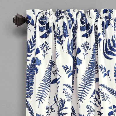 Navy And White Curtains Target, White Curtains With Navy Blue Trim