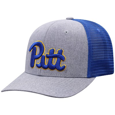 NCAA Pitt Panthers Men's Gray Chambray with Hard Mesh Snapback Hat