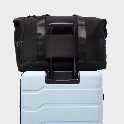 Faux Neoprene Weekender Bag Travel Carry On - All In Motion™ Black