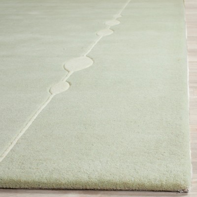 Soho Light Green Hand-Tufted Wool and Viscose Area Rug