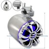 Pyle PLMRWB50L Waterproof Marine Wakeboard Tower Speakers with Built-in LED Lights, 5.25" Subwoofers, Stainless Steel Housing – 200W Max, Pair - 2 of 4