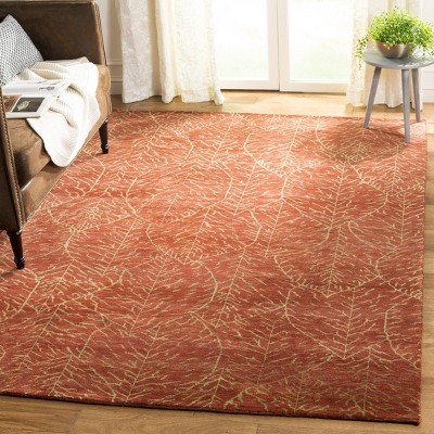 Harvest Hand-Knotted Wool 6' x 9' Floral Rug