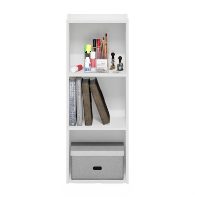 White Composite Wood 3-Tier Cube Storage Organizer