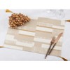 Saro Lifestyle Geometric Print Placemats With Foil Design (Set of 4) - 4 of 4