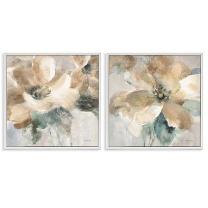 Stupell Industries Abstract Beige Flowers, 24" x 24" - 1 of 4