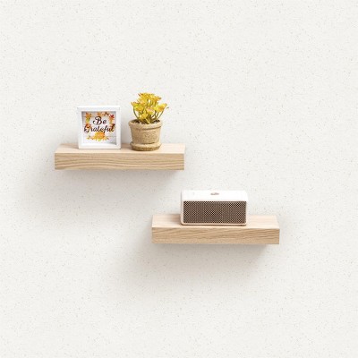 Syemin Decorative Wall Shelf Bathroom Floating Shelf Wall Mounted Shelf Farmhouse Home Decor Display Shelving, Wall Shelves, Beige, 11.81"*3.94"*1.26"