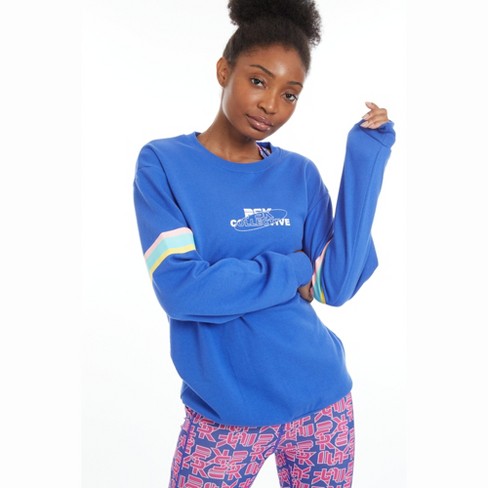 Psk Collective Women's Oversized Sweatshirt - Bright Blue - S : Target