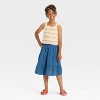 Girls' Midi Skirt - Cat & Jack™ Indigo - 3 of 3