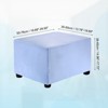 Unique Bargains Stretchy Soft Comfortable Rectangular Foot Stool Cover - 2 of 4