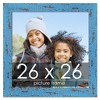 PosterPalooza | Square Shabby Chic Blue Picture Frame - UV Acrylic, Foam Board Backing, Hanging Hardware - 2 of 4
