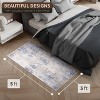 Sorbus 3 ft x 5 ft Area Rug for Entryway, Machine Washable, Non-Slip, Vintage Rug - 4 of 4