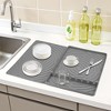REGALWOVEN Silicone Dish Drying Mat for Kitchen Counter, Easy Clean Kitchen Mat, Silicone Mat, Fits Under Dish Rack 1 Pc - 2 of 4