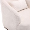 CAVINAS 360° Swivel Barrel Chair,Plush Polyester Blend Accent Arm Chair with Rotating Metal Base for Bedroom,Living Room,Office,Hotel - 4 of 4