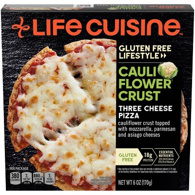 Life Cuisine Gluten Free Frozen Cauliflower Crust Cheese Frozen Pizza - 6oz
