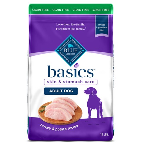 Blue Buffalo Basics Skin & Stomach Care Grain Free Natural Free Turkey ...