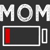 Men's Design By Humans Mom Low Battery Alert By shirtpublic Tank Top - 2 of 2