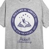 Abbott Elementary School Logo Crew Neck Short Sleeve Heather Gray Women's Night Shirt - 2 of 2