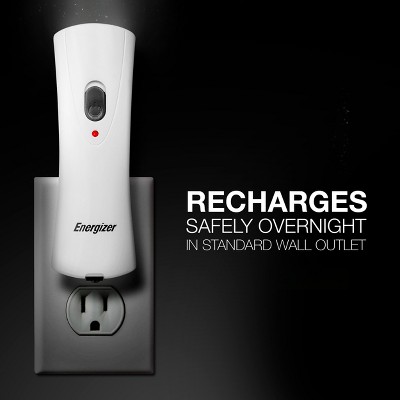 Energizer White Polycarbonate LED Rechargeable Flashlight