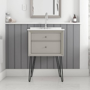 24 Kymani Floating Bathroom Vanity with Sink Ceramic Granite Room Joy