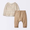 Baby Boys' Striped Jersey T-Shirt & Pants Set - Cloud Island™ - 2 of 4