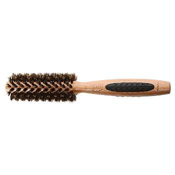 Bass Brushes Straighten & Curl Hair Brush Premium Bamboo Handle Round Brush with 100% Pure Bass Premium Select Firm Natural Boar Bristles Small Small