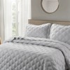 Evo Bytes Down Alternative Quilted Oversized 3 Piece Comforter Set - 3 of 4