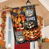 Patterned Jack-O-Lanterns Halloween House Flag Checkered 28" x 40" Briarwood Lane - 4 of 4