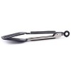 Norpro 8" Stainless Steel Mini Slotted Spatula Locking Serving Tongs - 3 of 4