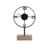 HomeRoots 18" Black Metal Table Clock - 4 of 4