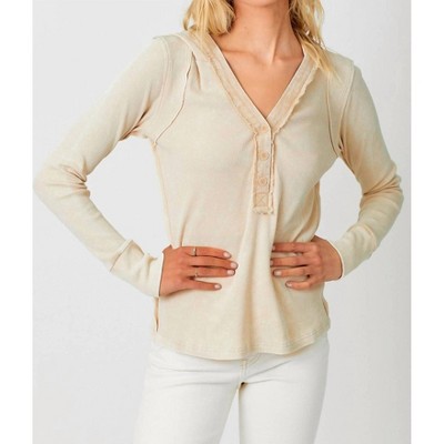 Women's Hooded Thermal Spring Top - mystree