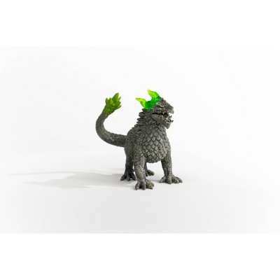 Gray and Green Stone Dragon Action Figure Toy Set